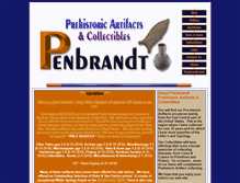 Tablet Screenshot of penbrandtprehistoricartifacts.com
